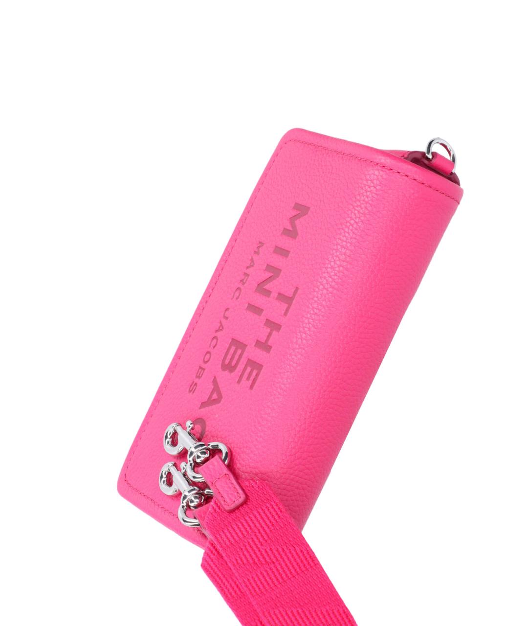 MARC JACOBS Розовая кожаная сумка через плечо, фото 4