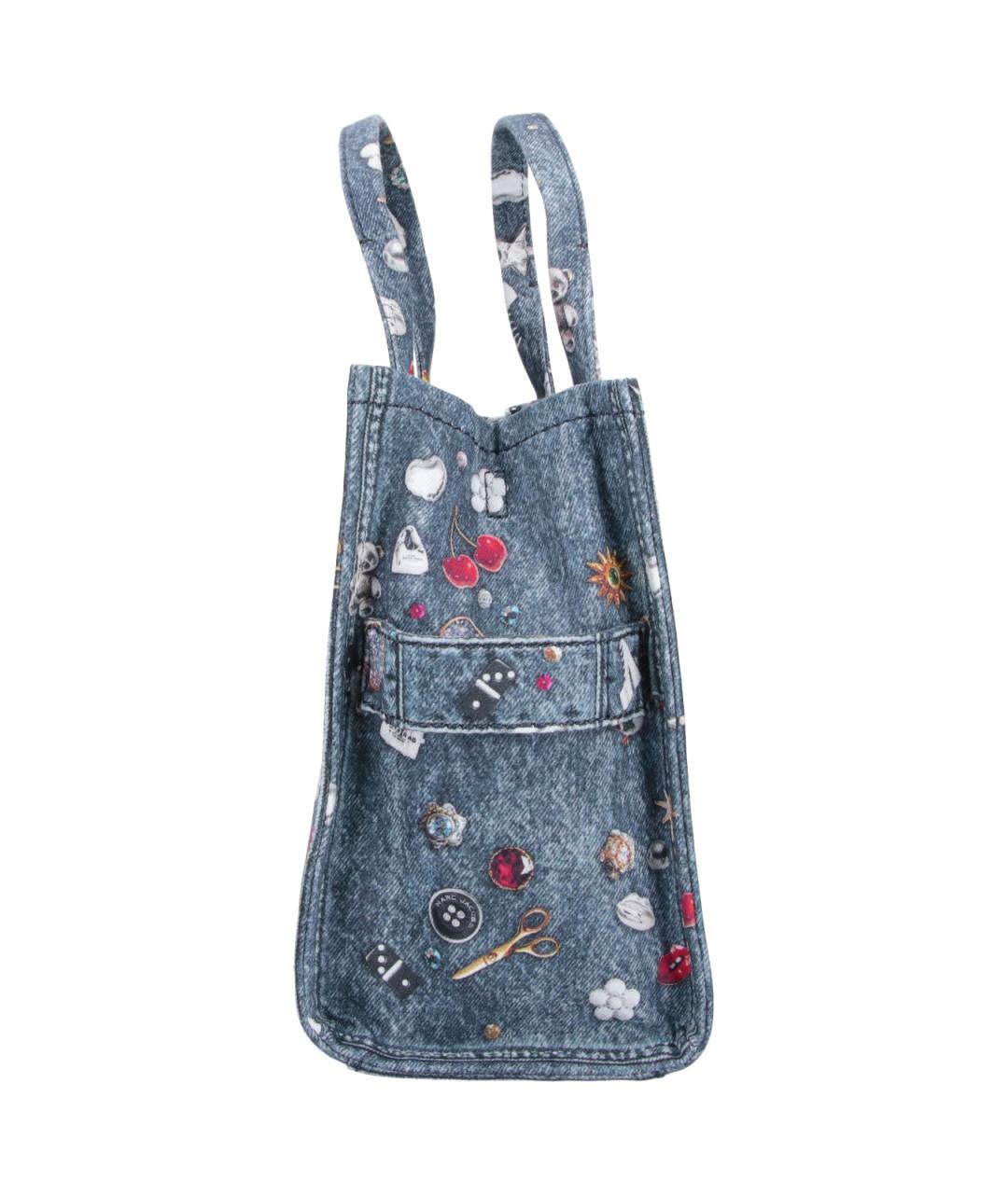 MARC JACOBS Синяя хлопковая сумка тоут, фото 5