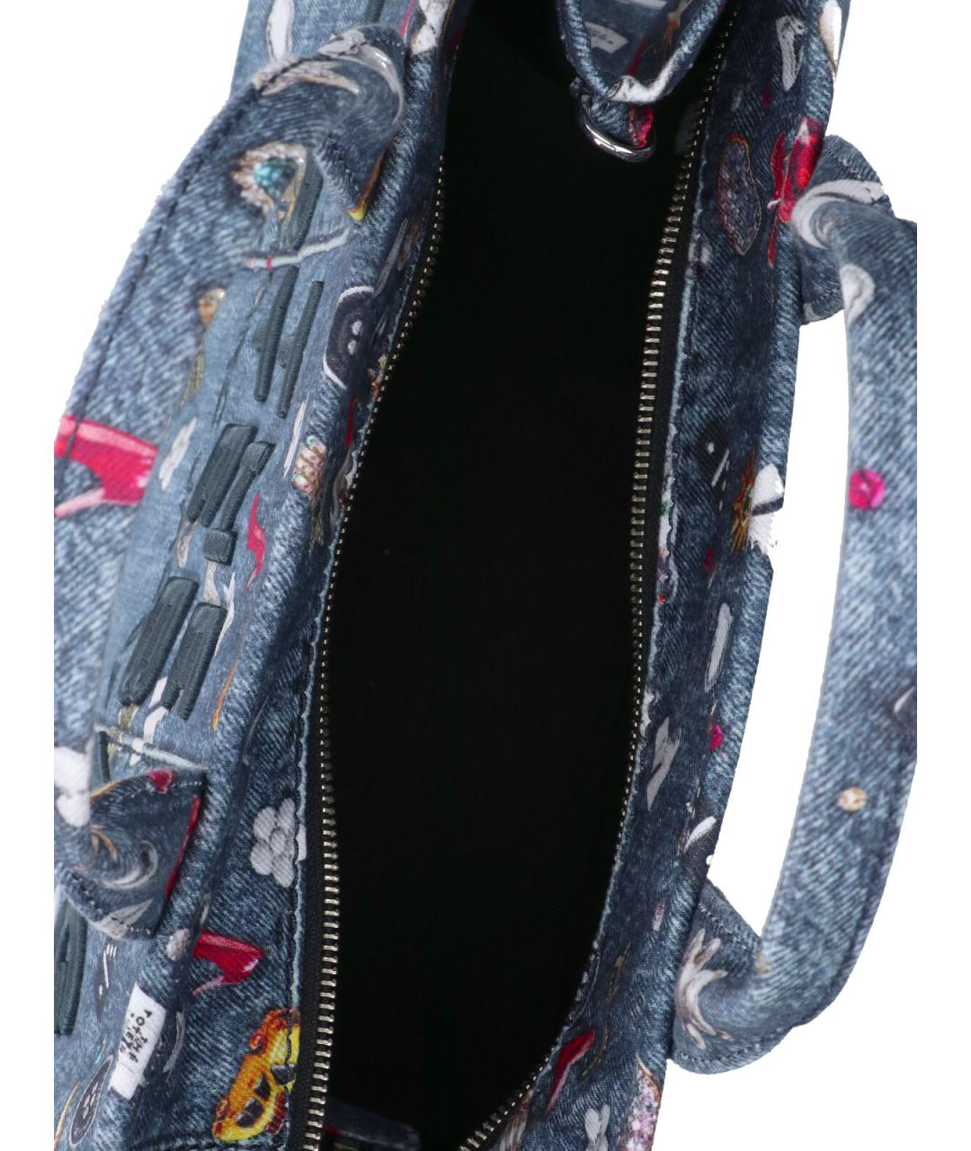 MARC JACOBS Синяя хлопковая сумка тоут, фото 4