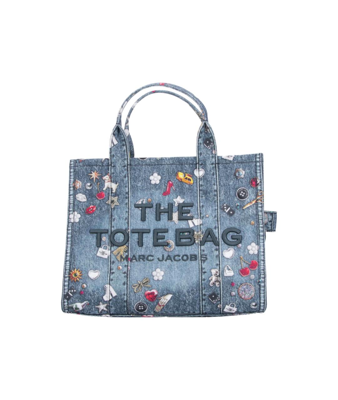 MARC JACOBS Синяя хлопковая сумка тоут, фото 1