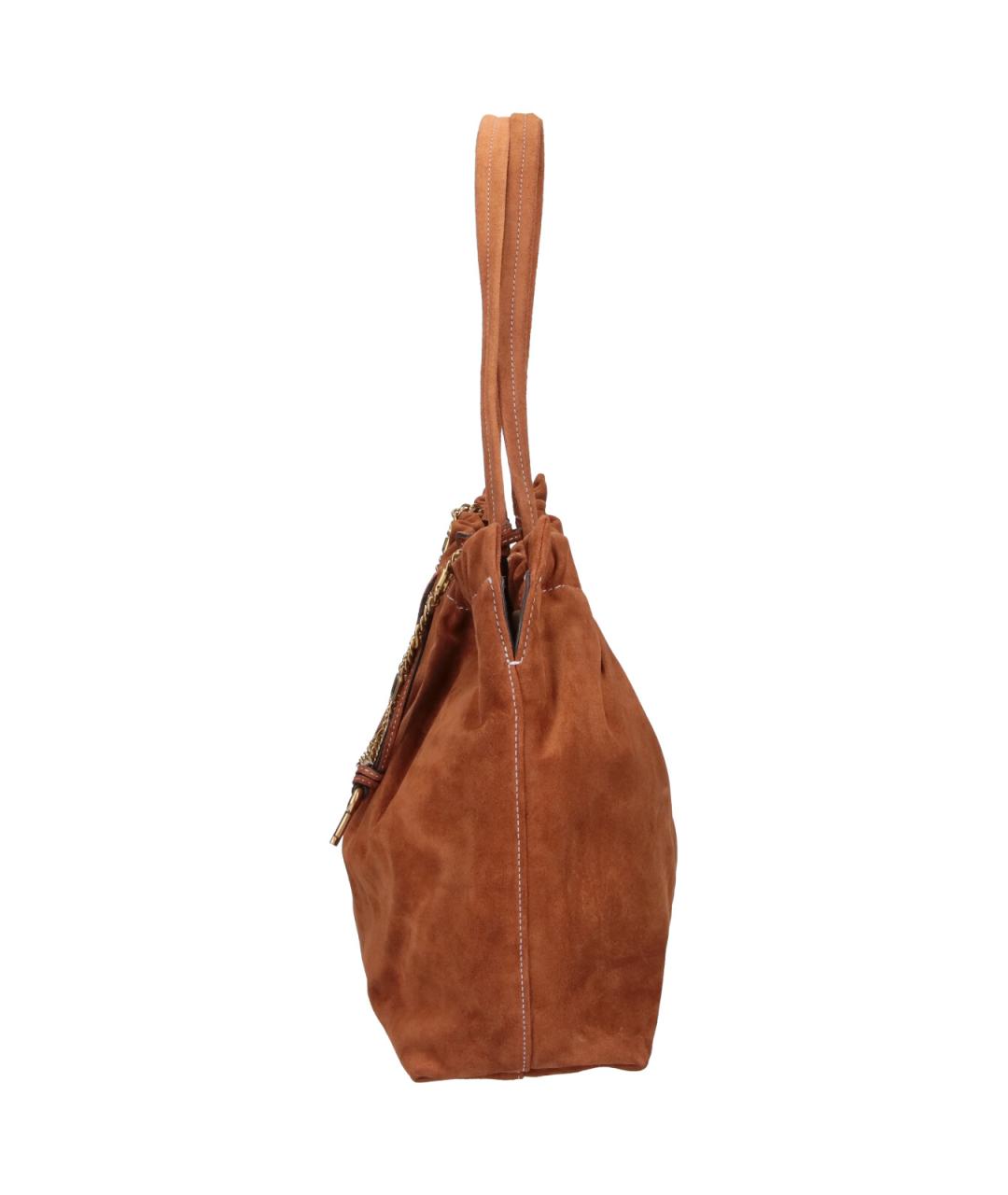 MARC JACOBS Коричневая замшевая сумка тоут, фото 5