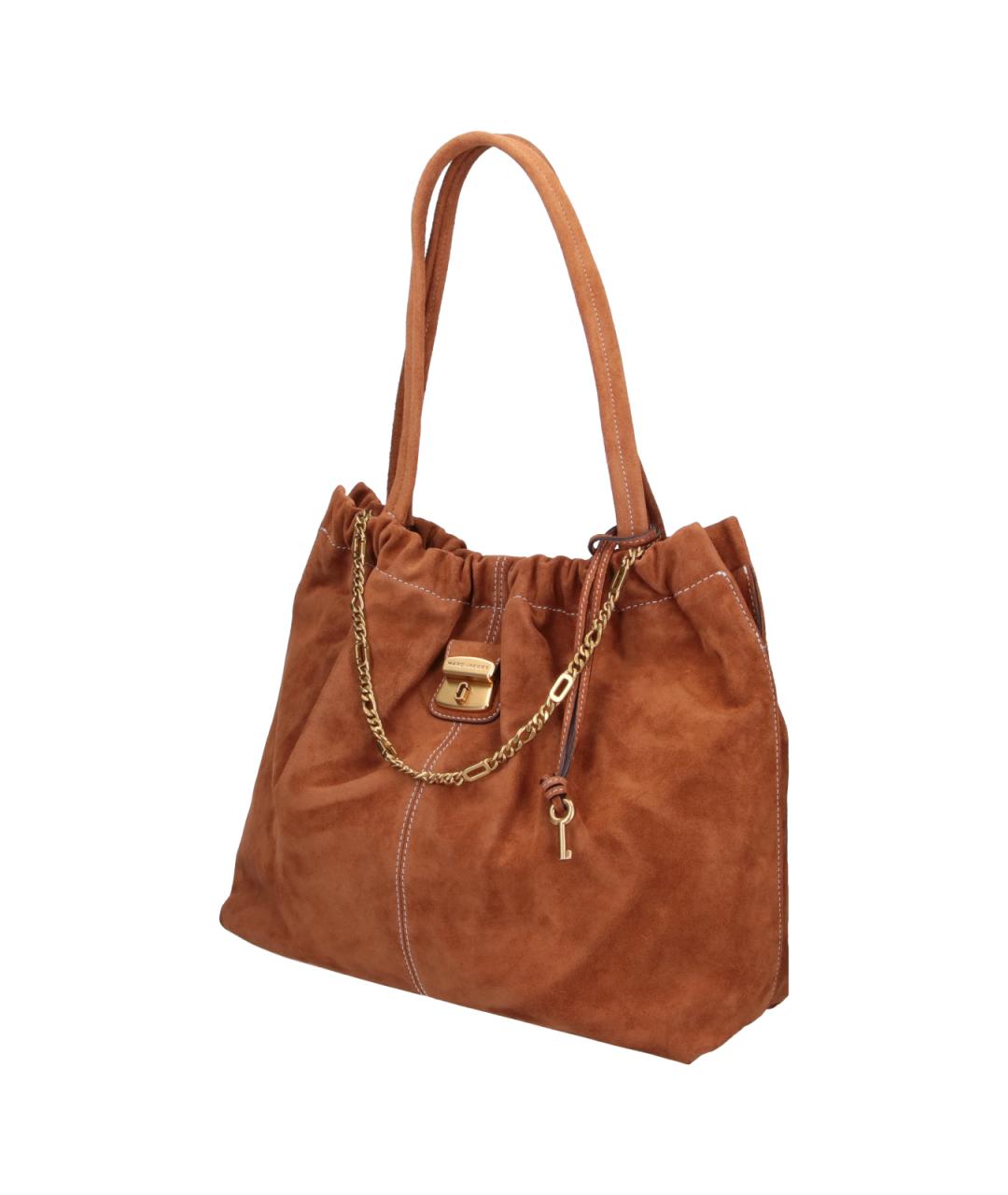 MARC JACOBS Коричневая замшевая сумка тоут, фото 2