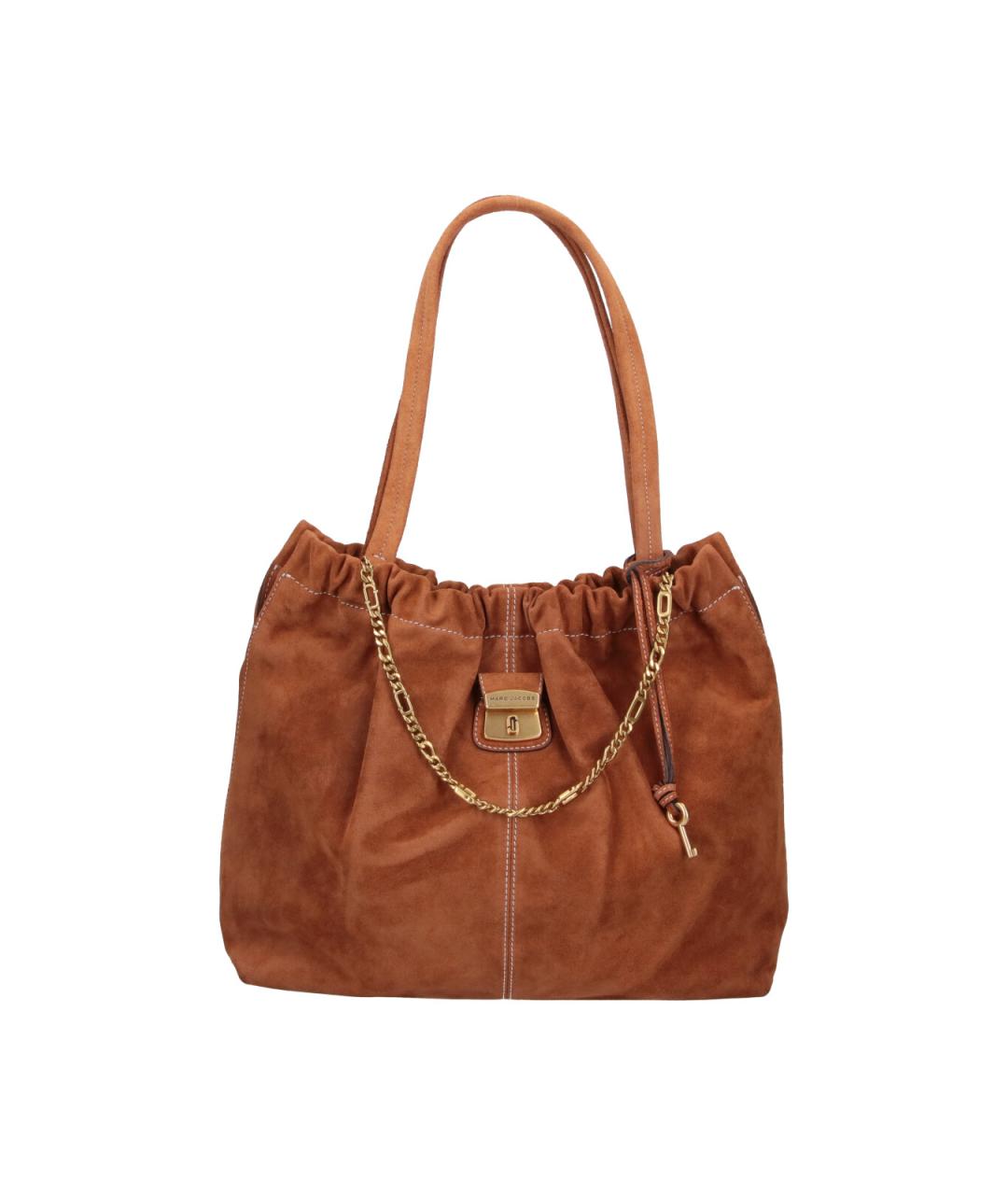 MARC JACOBS Коричневая замшевая сумка тоут, фото 1