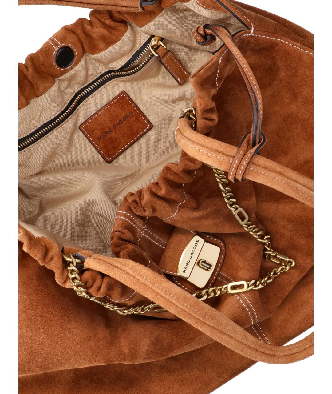 MARC JACOBS Коричневая замшевая сумка тоут, фото 4