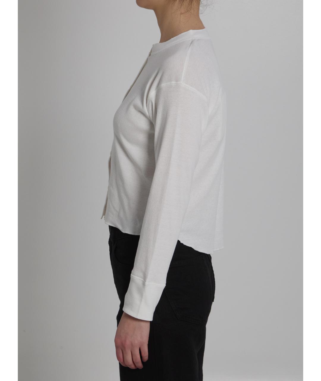 THE ROW Белый хлопковый кардиган, фото 3