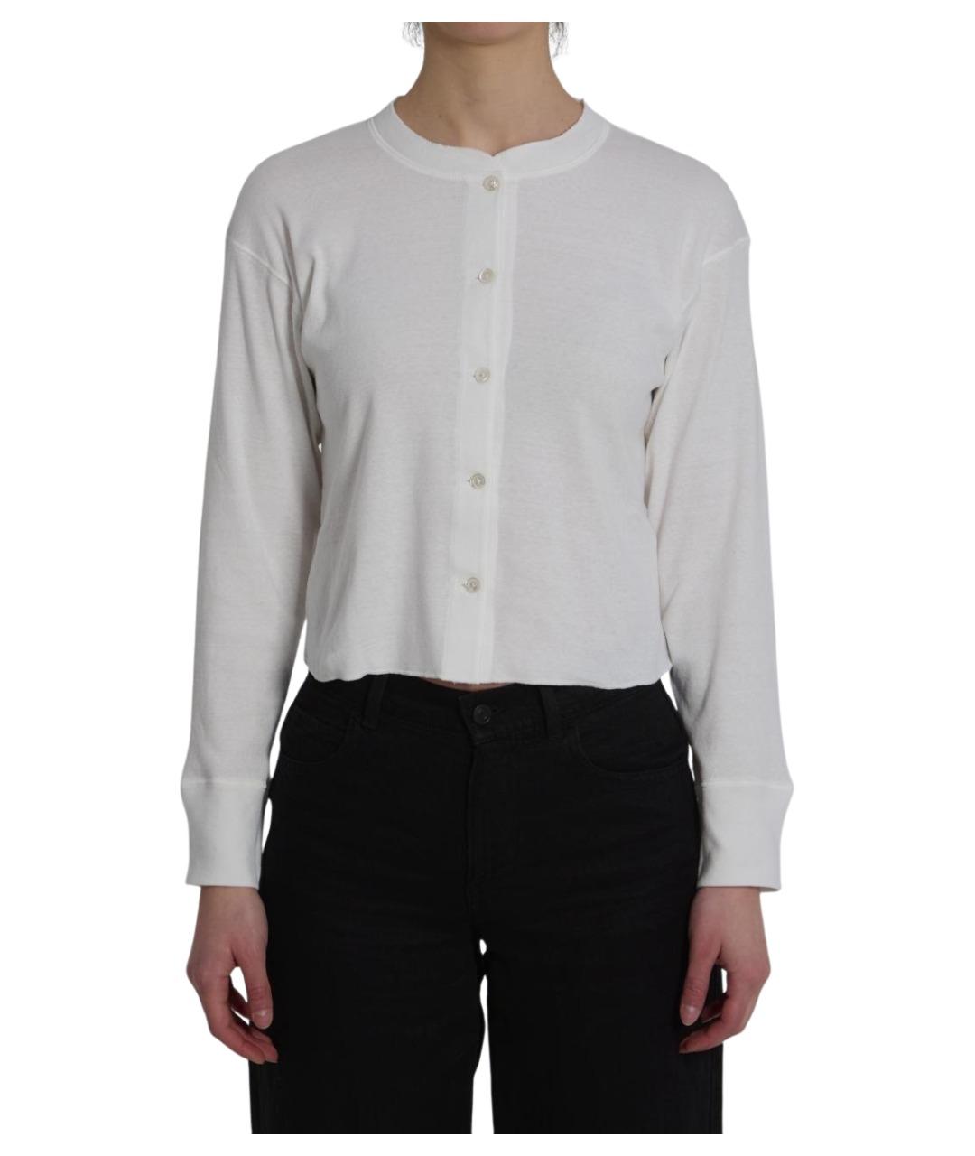 THE ROW Белый хлопковый кардиган, фото 1