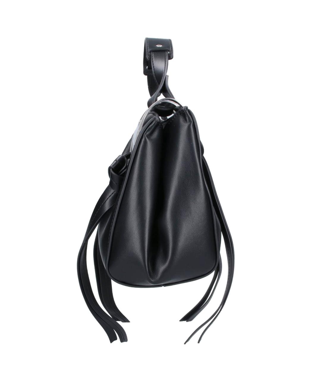 DIESEL Черная сумка через плечо из искусственной кожи, фото 5