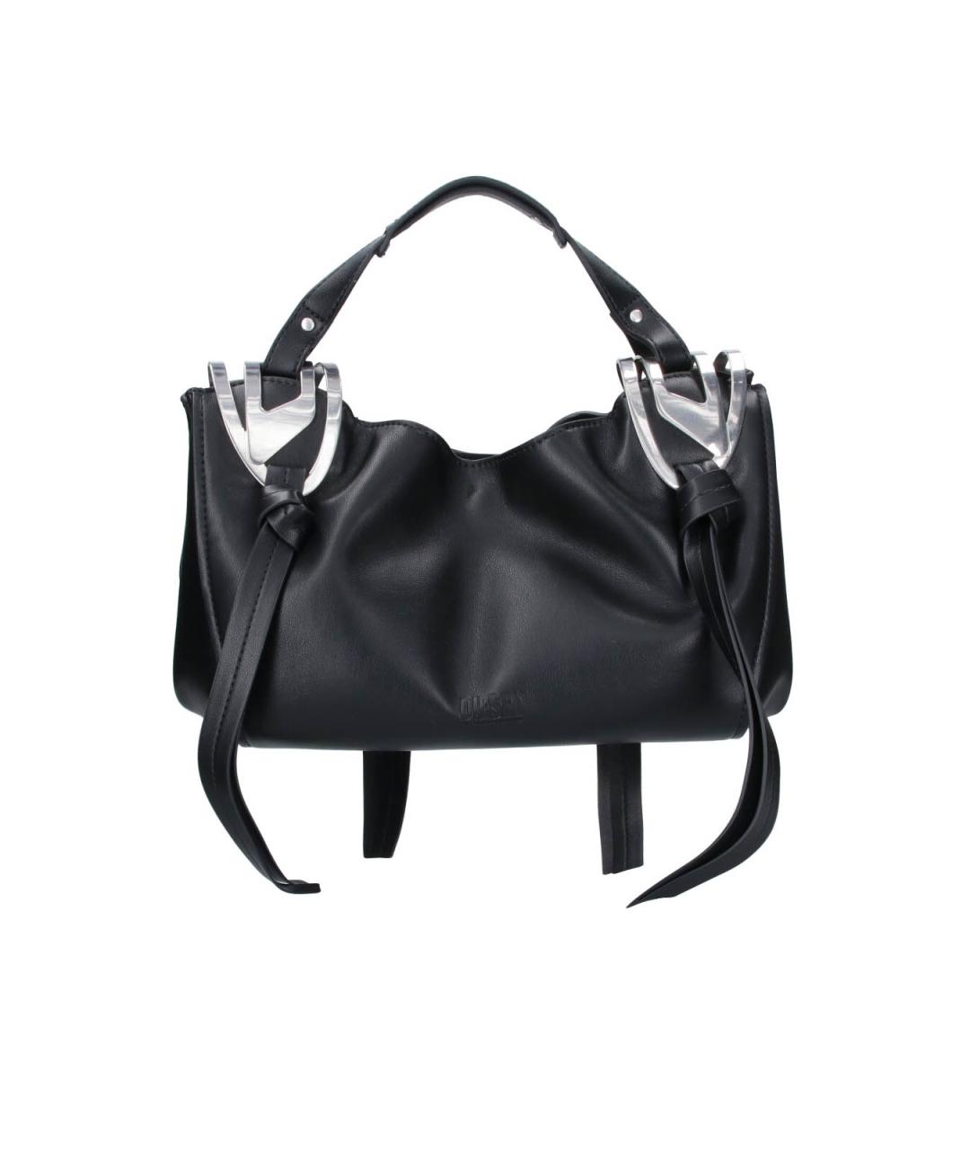 DIESEL Черная сумка через плечо из искусственной кожи, фото 1