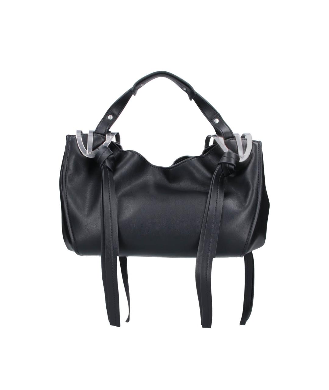 DIESEL Черная сумка через плечо из искусственной кожи, фото 3