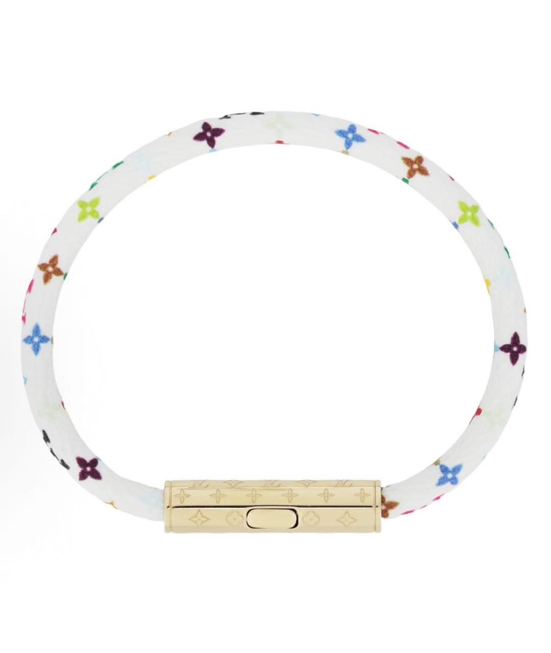 LOUIS VUITTON Белый латунный браслет, фото 5