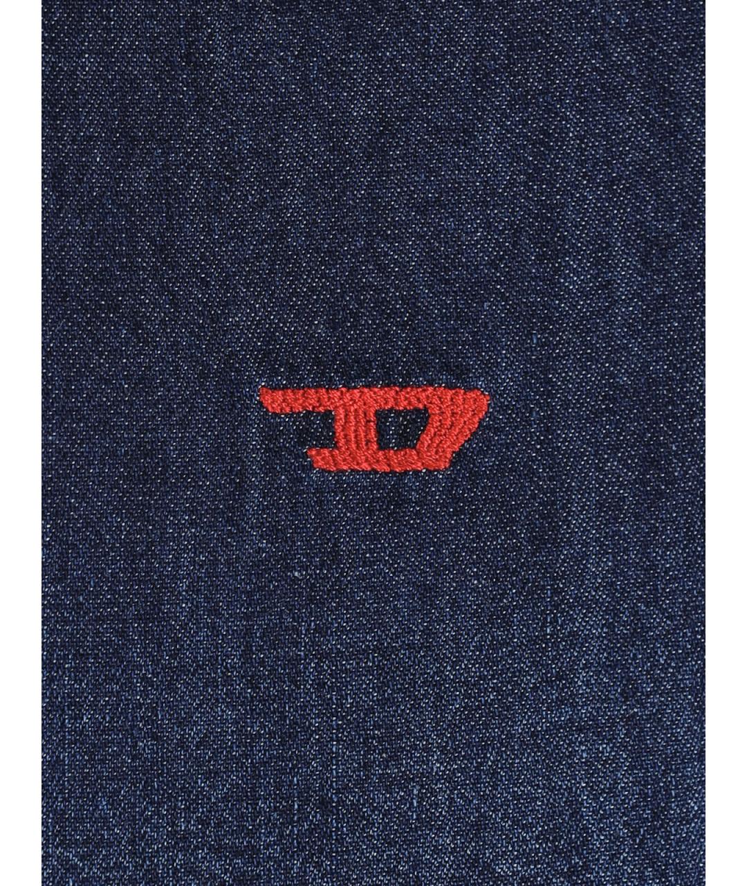 DIESEL Синяя хлопковая кэжуал рубашка, фото 3