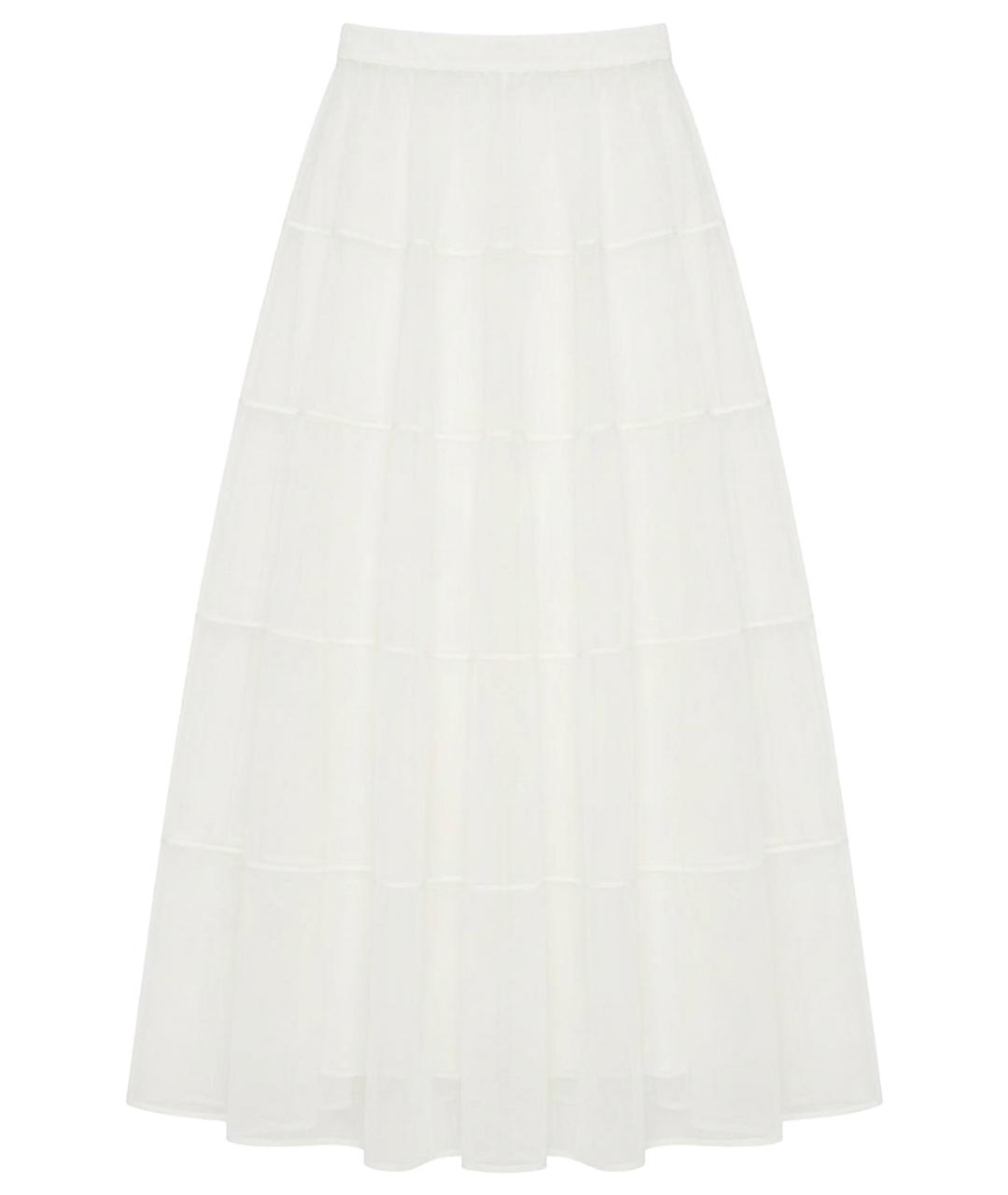 JIL SANDER Белая юбка макси, фото 1