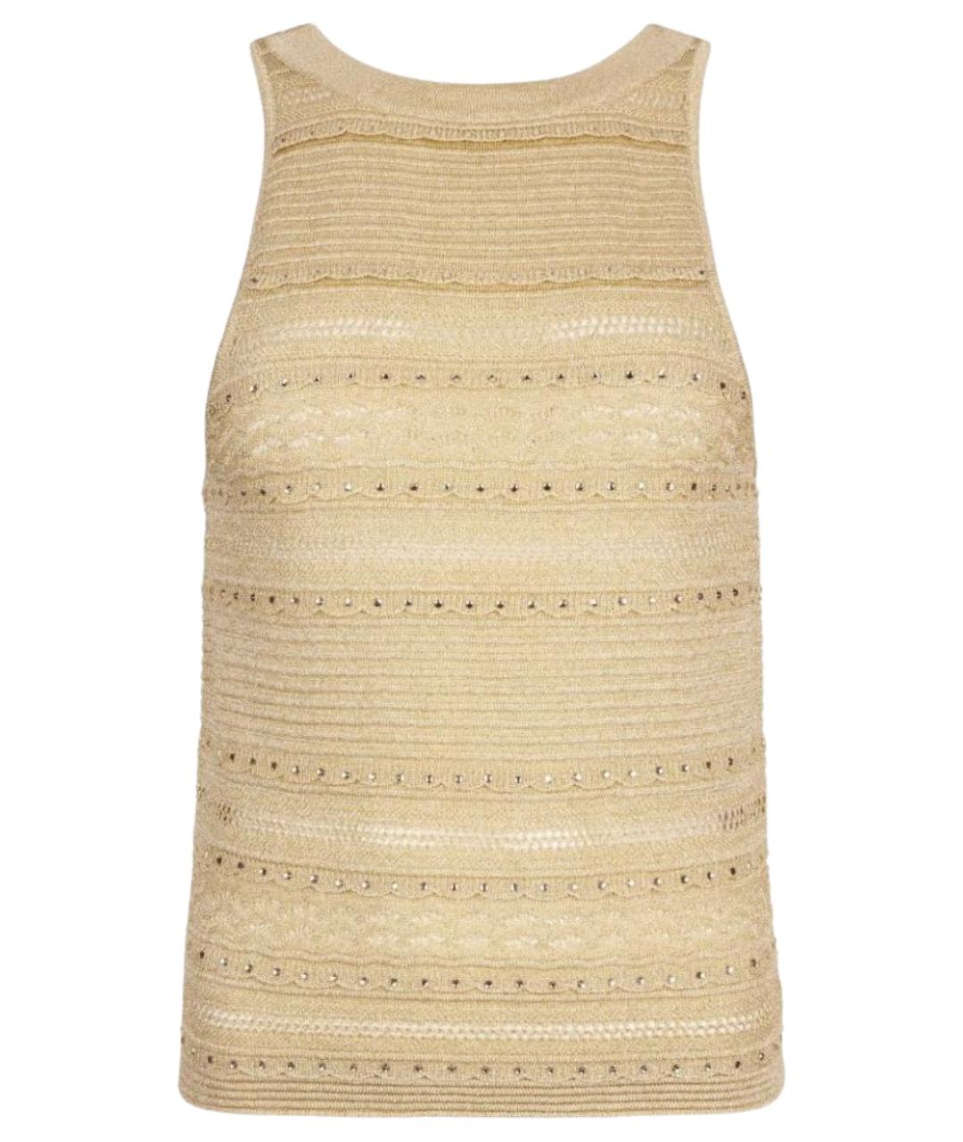 LIU JO Желтая вискозная майка, фото 1