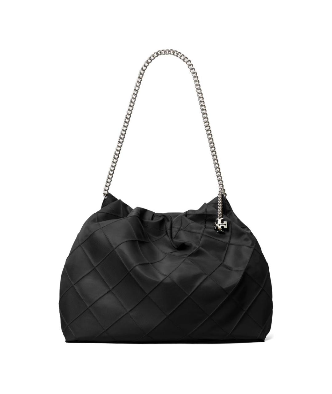 TORY BURCH Черная синтетическая сумка тоут, фото 1