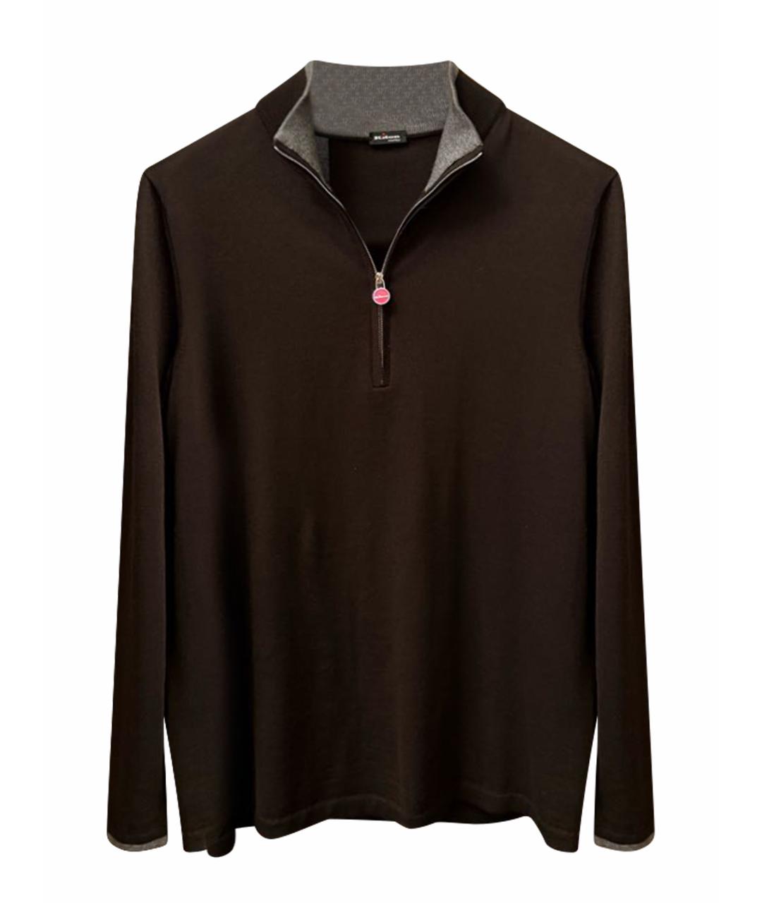 KITON Коричневый кашемировый джемпер / свитер, фото 1