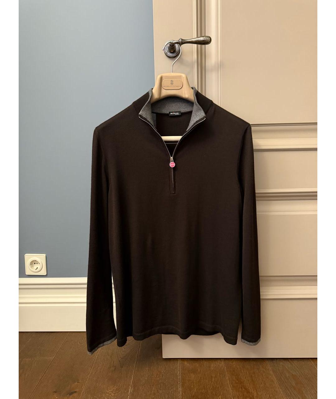 KITON Коричневый кашемировый джемпер / свитер, фото 5