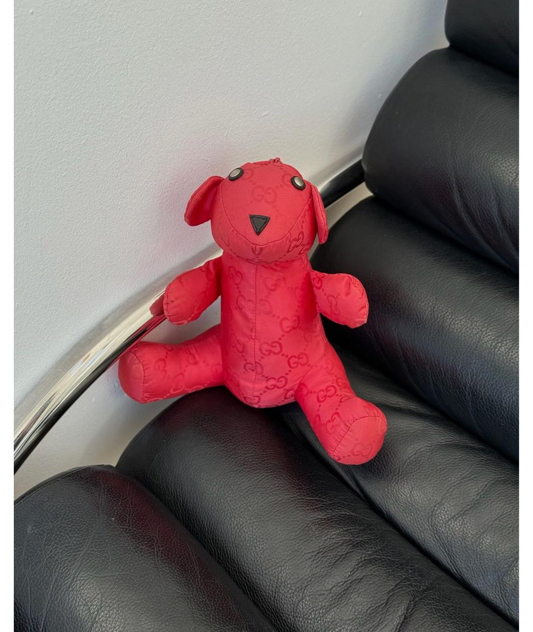 GUCCI Красная тканевая сумка тоут, фото 6