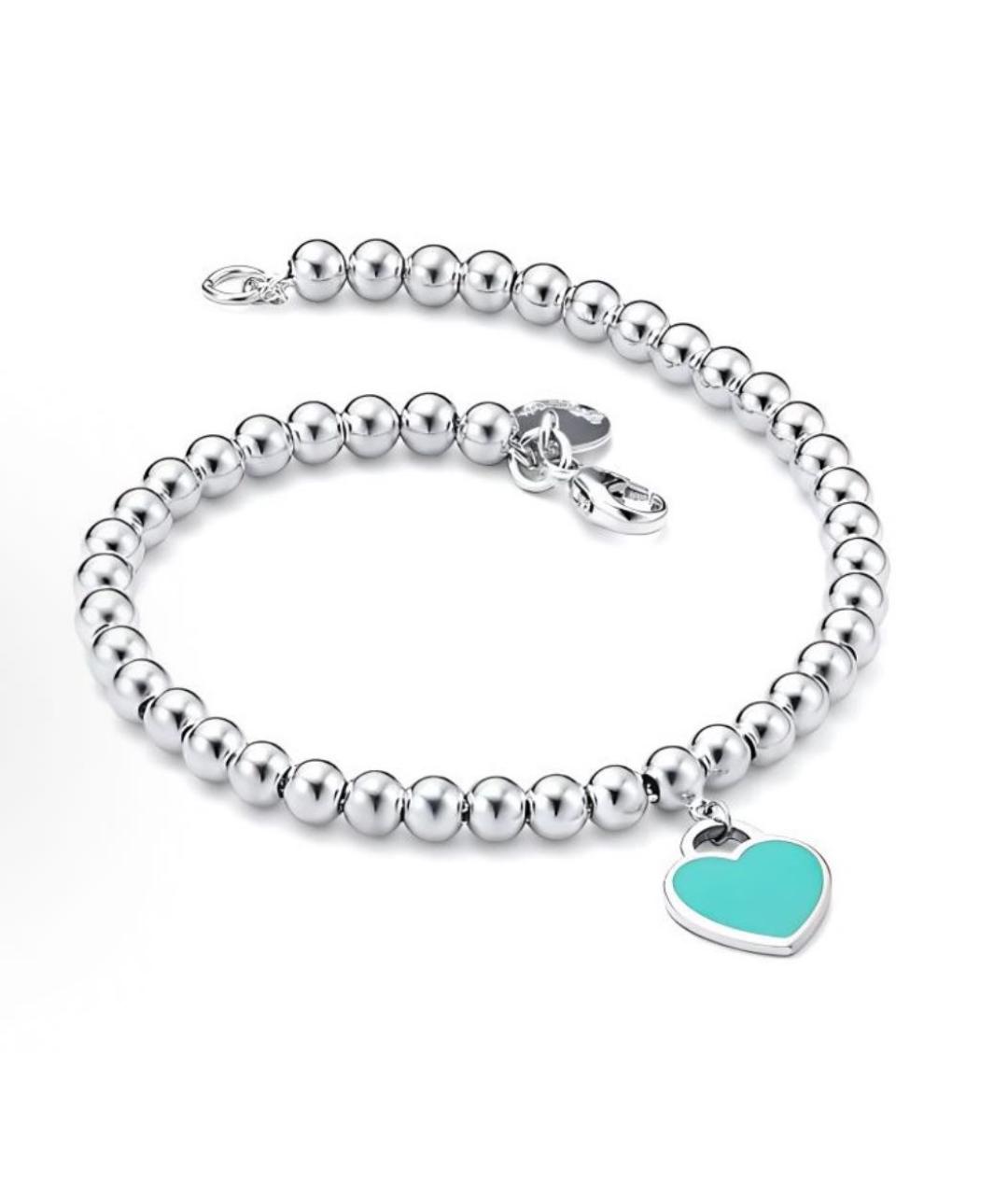 TIFFANY&CO Бирюзовый серебряный браслет, фото 2