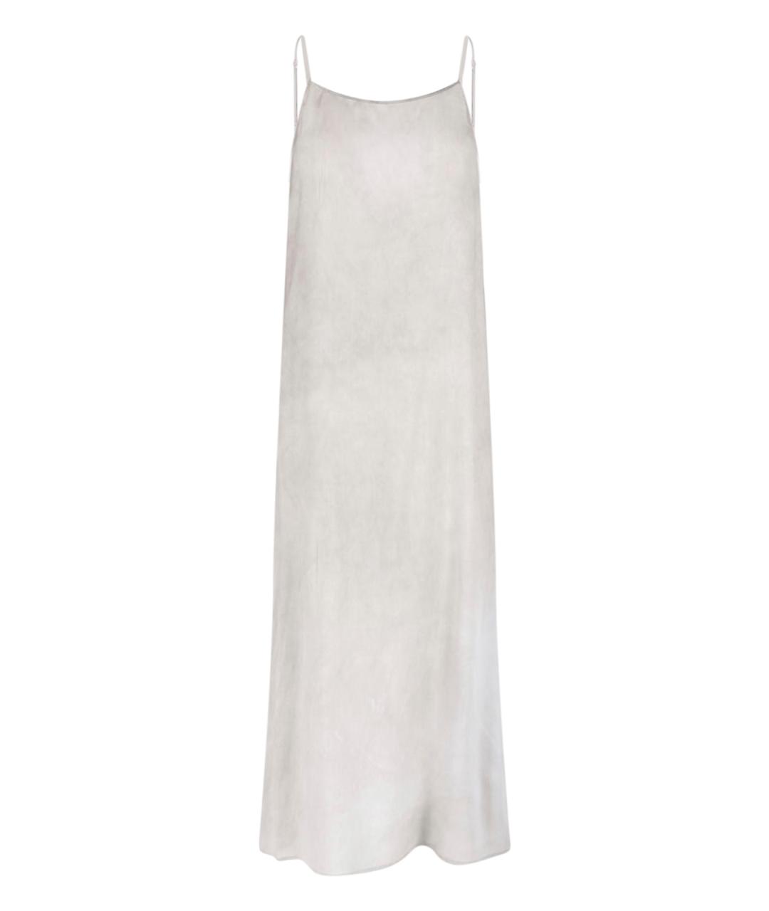 UMA WANG Серое шелковое повседневное платье, фото 1