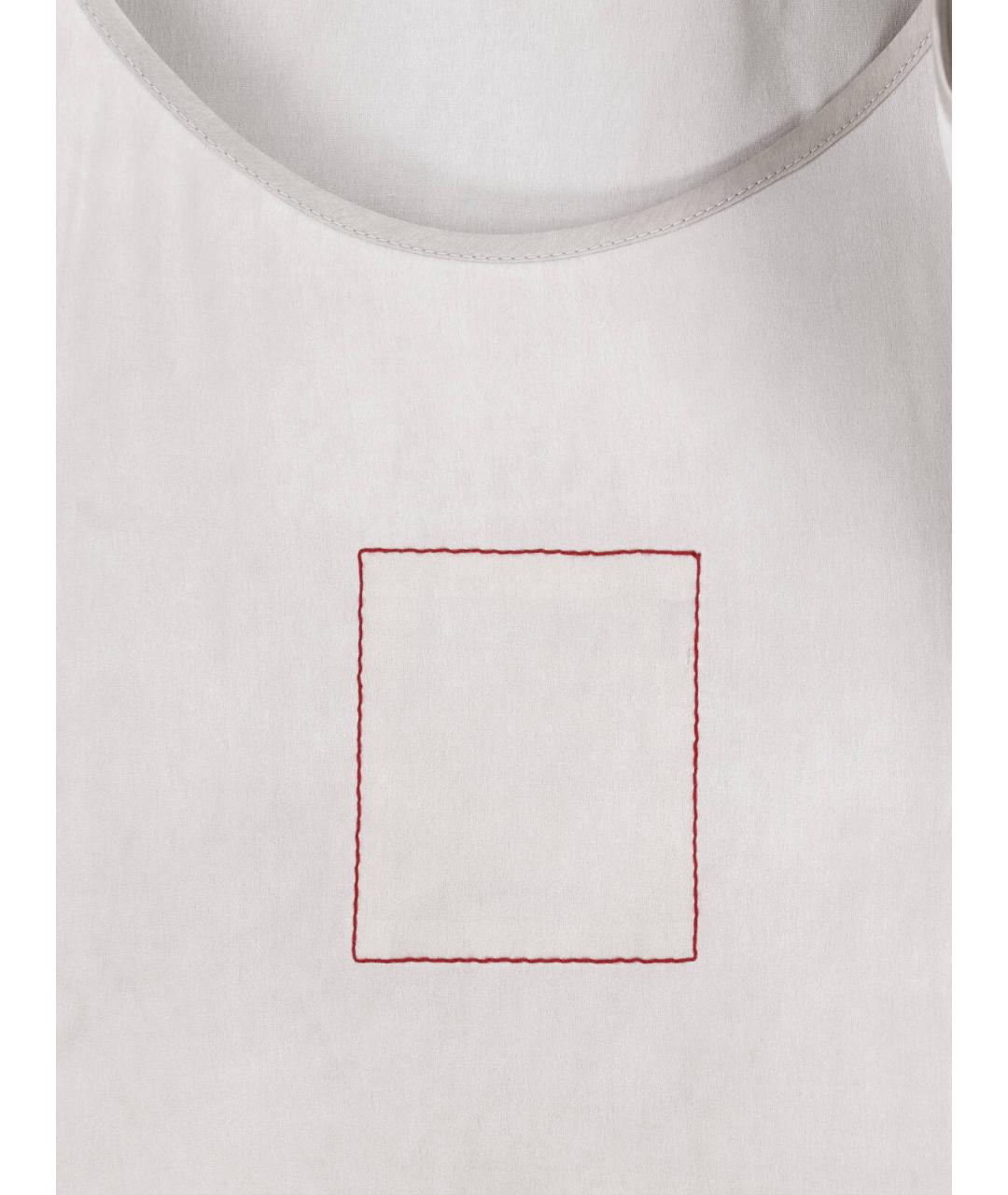 UMA WANG Серое шелковое повседневное платье, фото 3