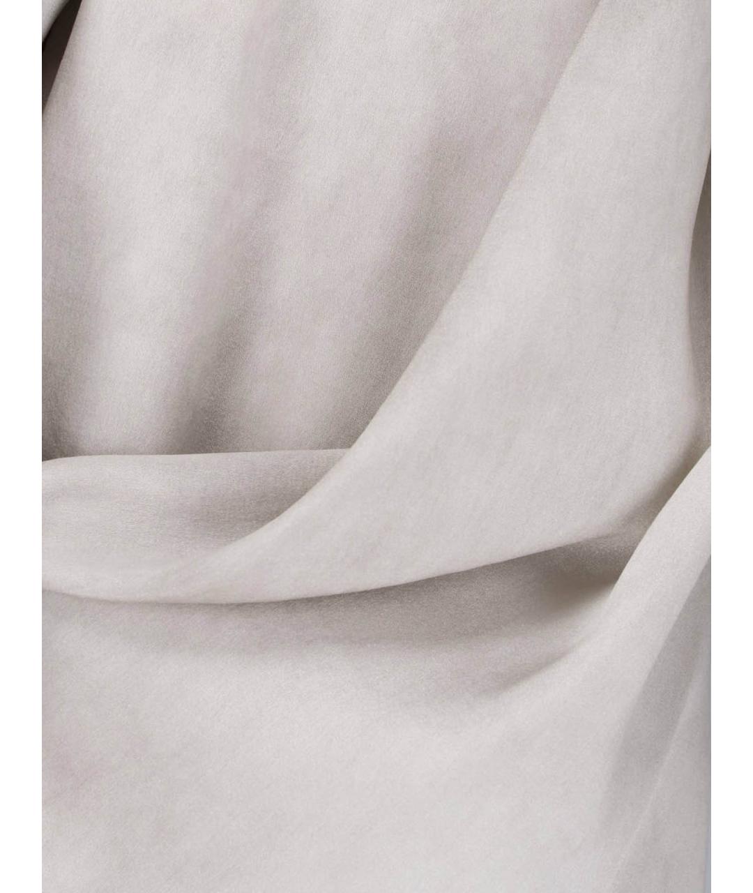 UMA WANG Серое шелковое повседневное платье, фото 5