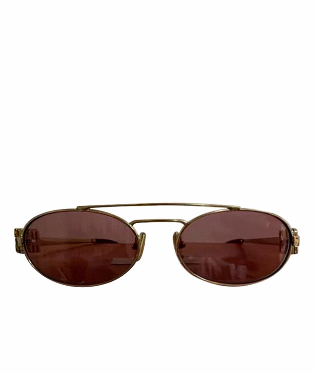 MIU MIU Розовые металлические солнцезащитные очки, фото 1