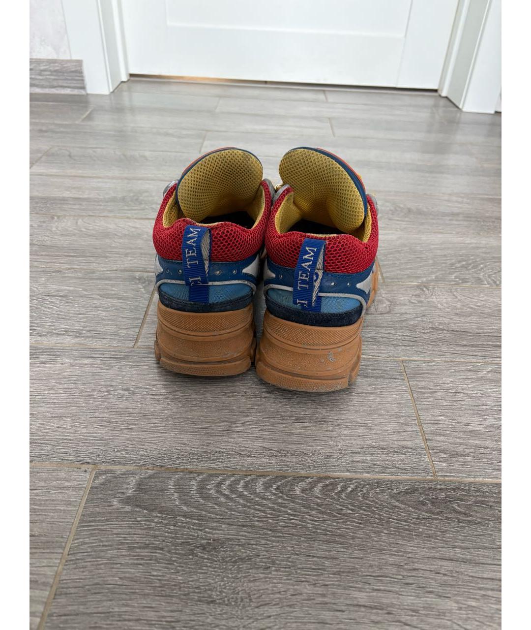 GUCCI Синие низкие кроссовки / кеды, фото 4