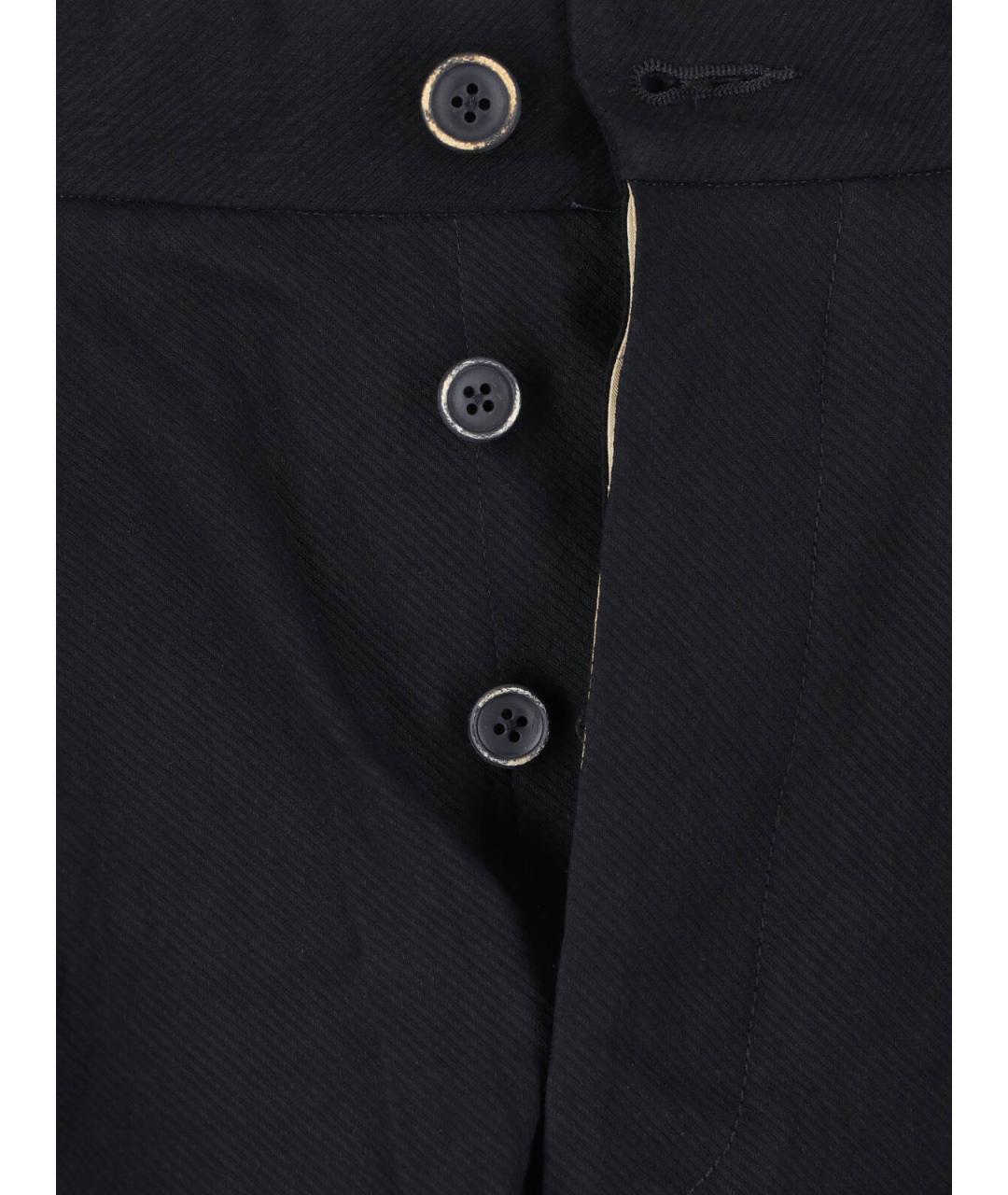 UMA WANG Черные льняные прямые брюки, фото 5