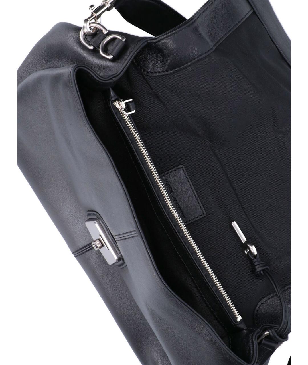 MARC JACOBS Черная кожаная сумка через плечо, фото 4