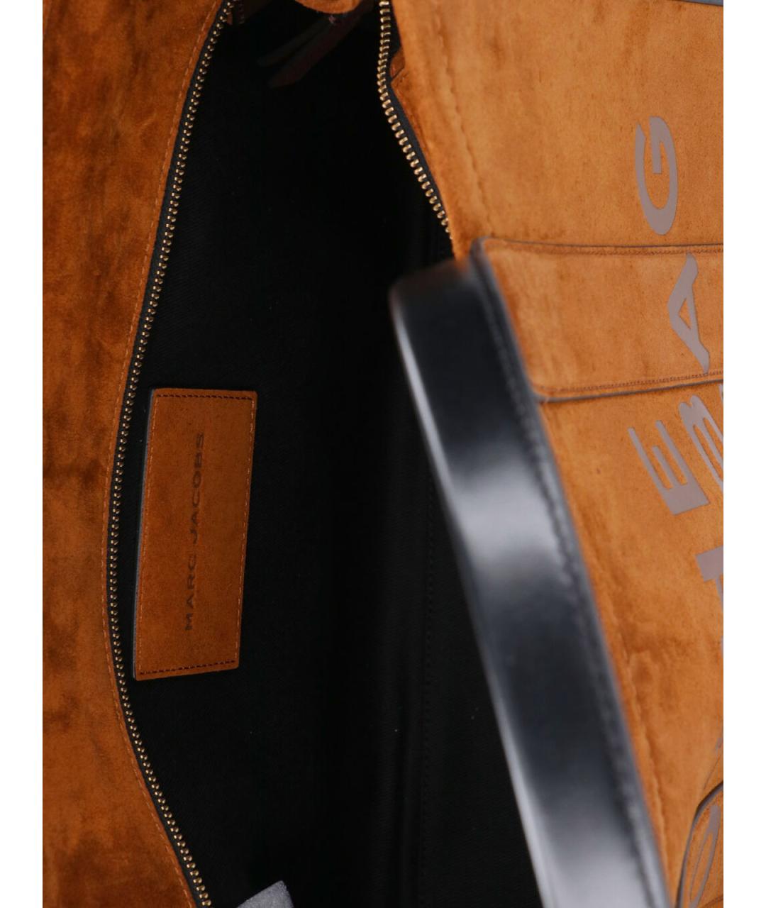 MARC JACOBS Коричневая замшевая сумка тоут, фото 4
