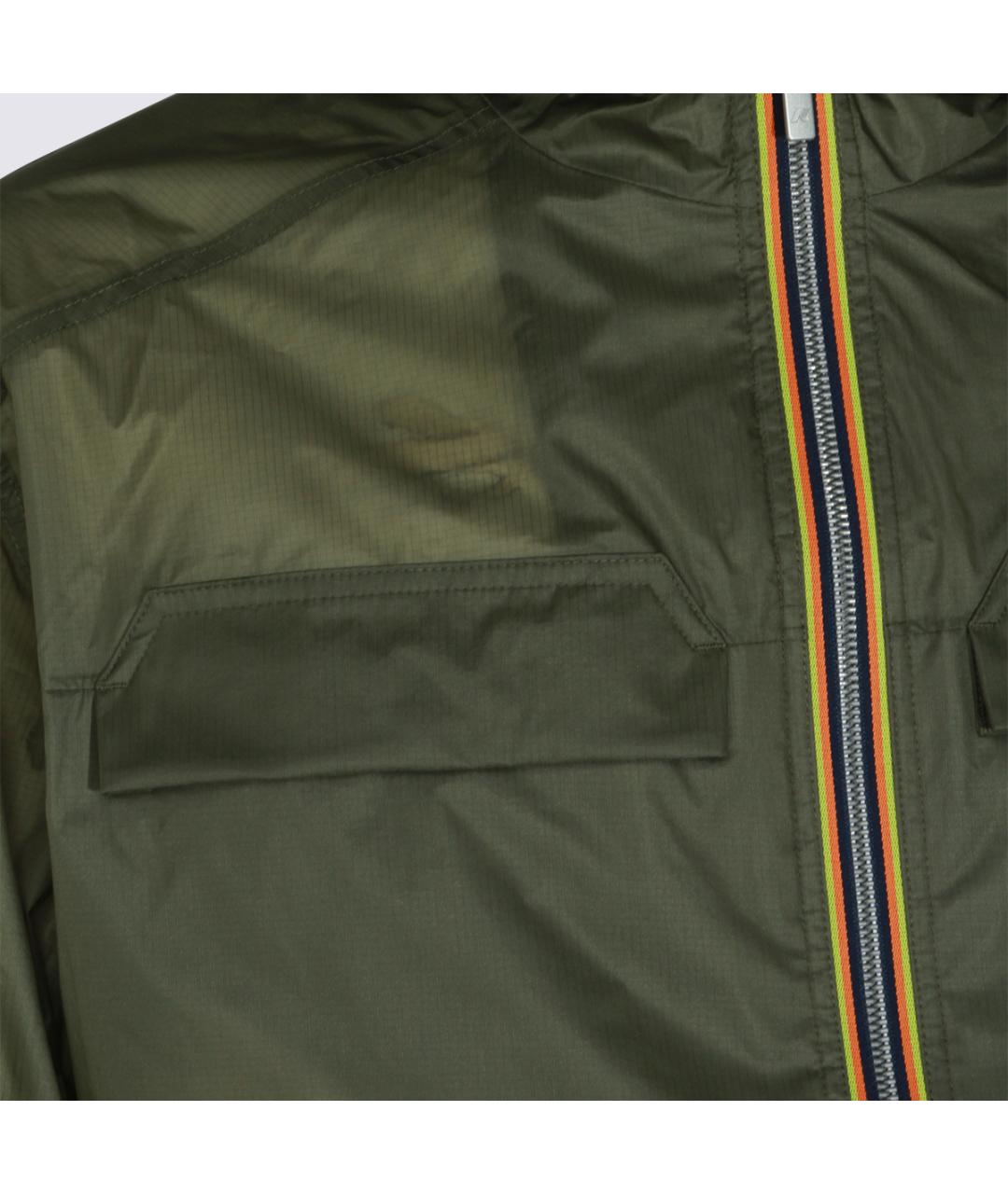 K-WAY Зеленая полиамидовая куртка, фото 3