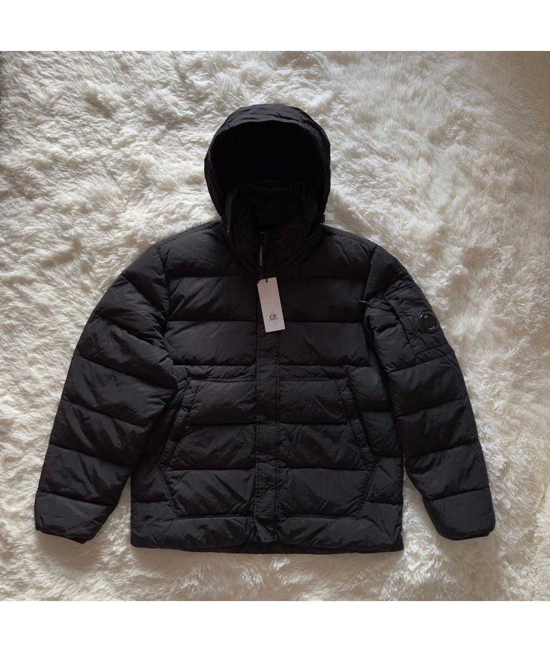 CP COMPANY Черный полиамидовый пуховик, фото 5