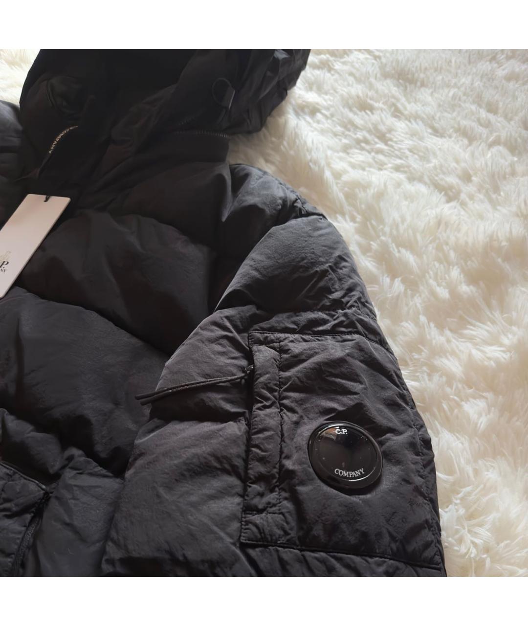 CP COMPANY Черный полиамидовый пуховик, фото 3