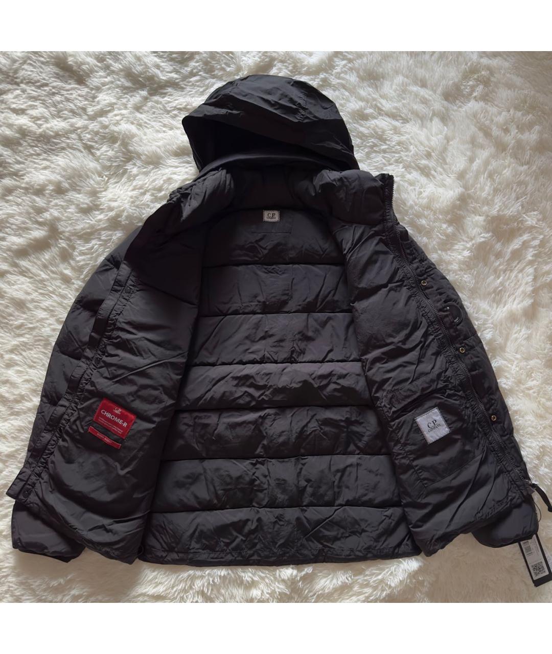 CP COMPANY Черный полиамидовый пуховик, фото 2