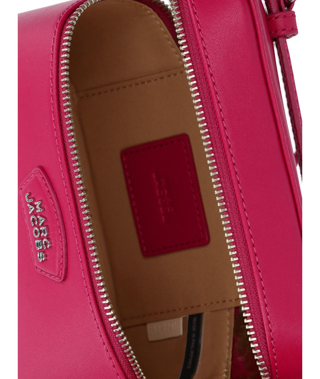 MARC JACOBS Розовая кожаная сумка через плечо, фото 4