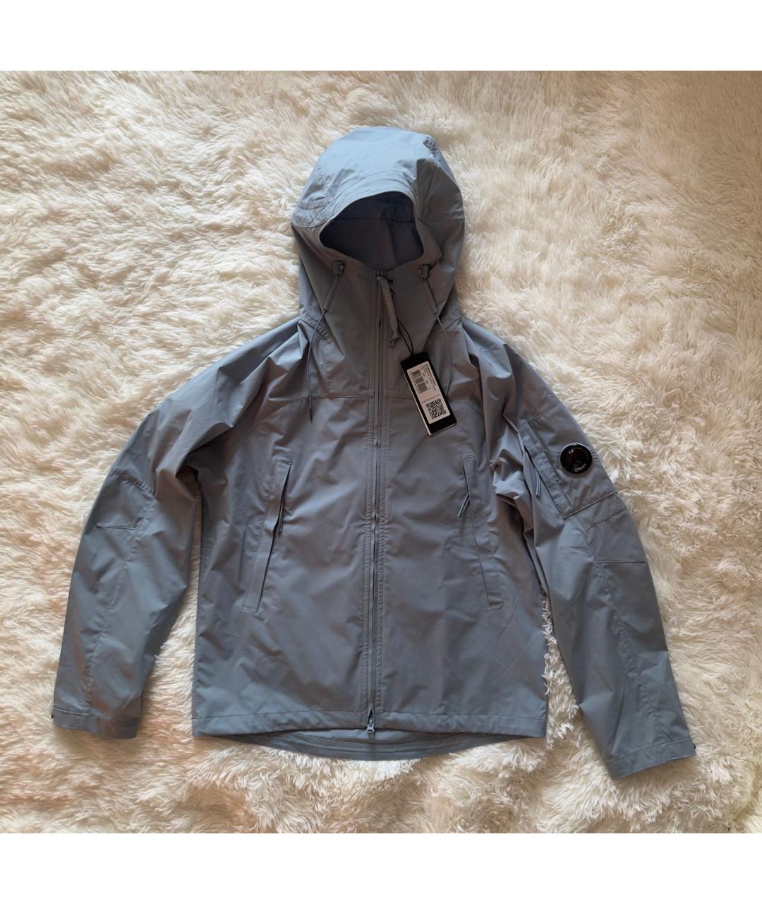 CP COMPANY Голубая полиэстеровая куртка, фото 6