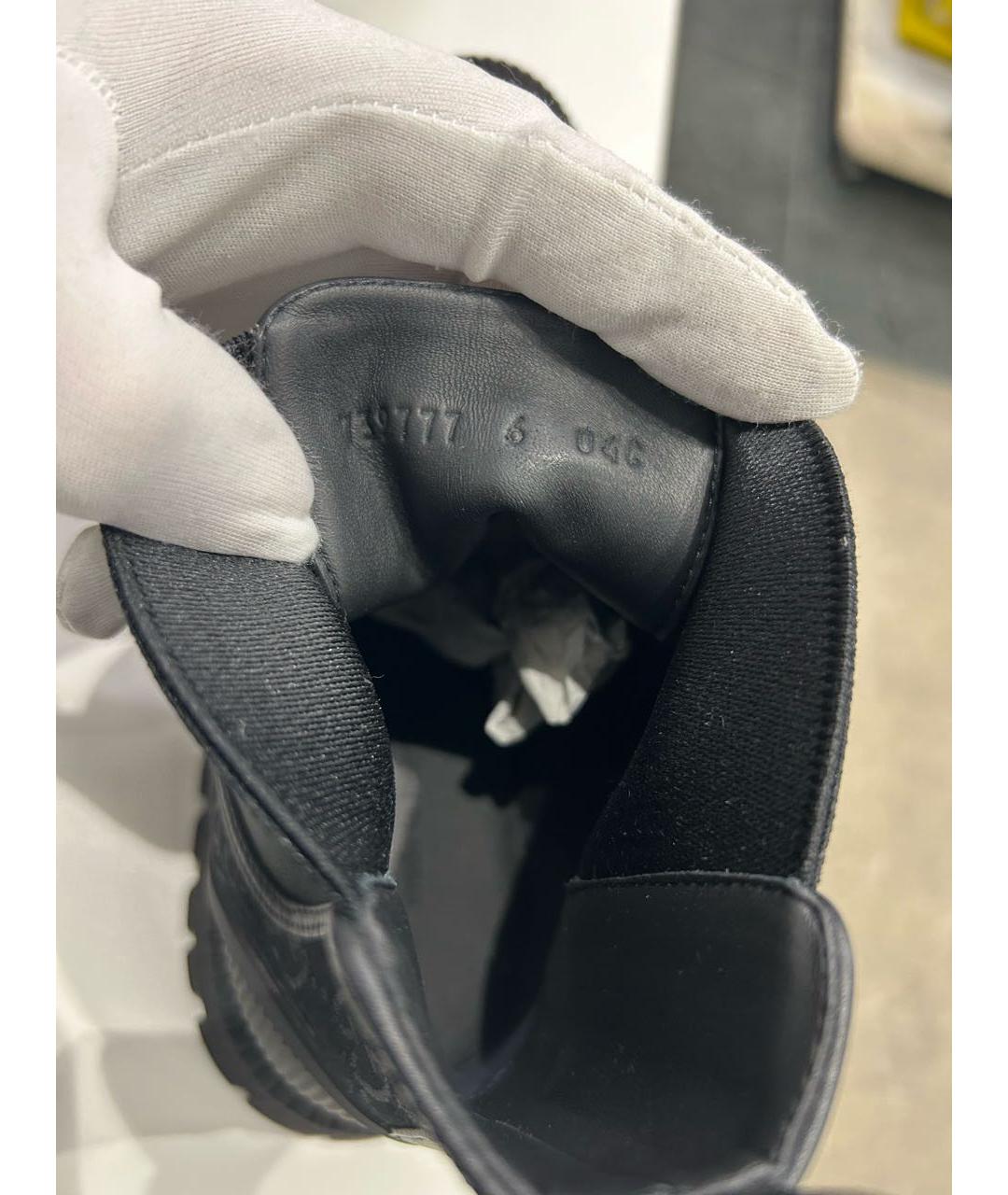 GUCCI Черные текстильные полусапоги, фото 4