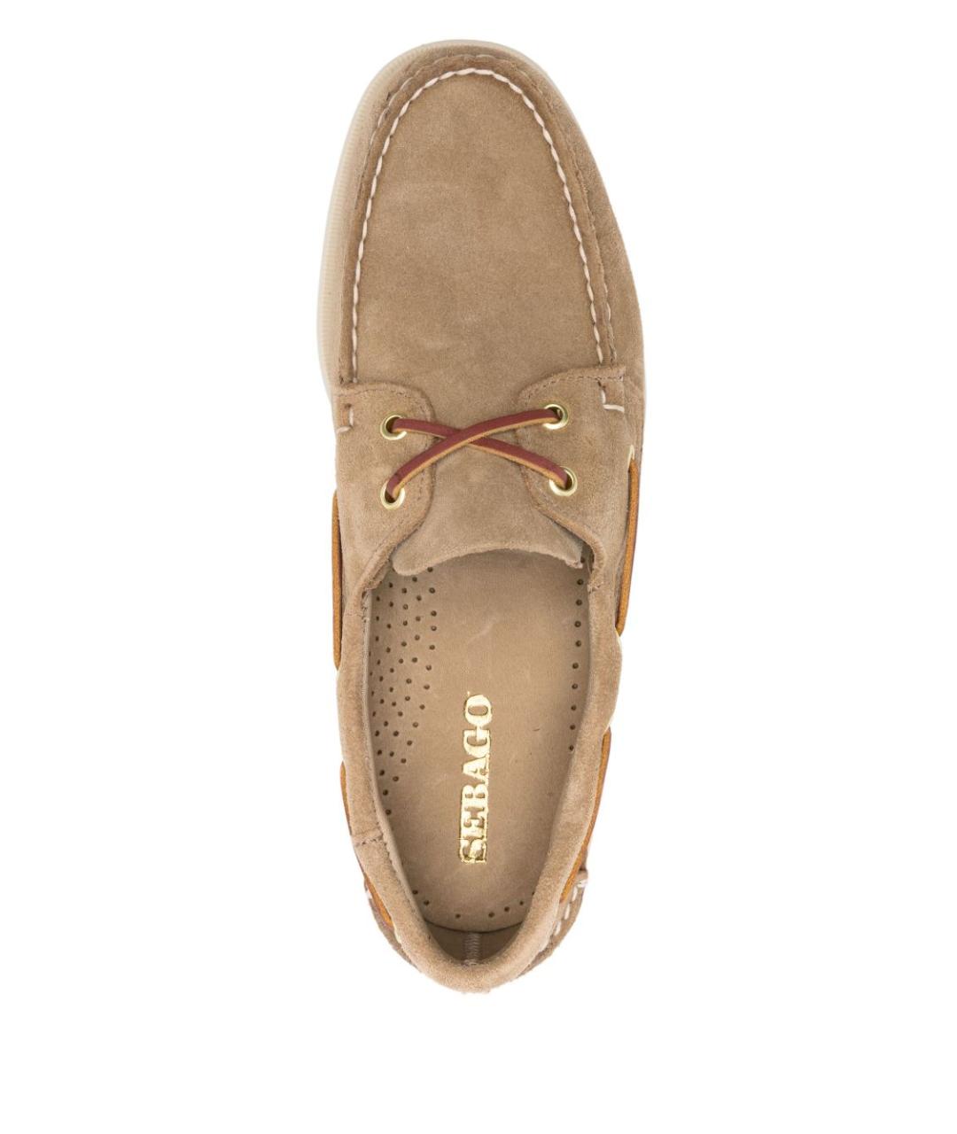 SEBAGO Бежевые замшевые лоферы, фото 4