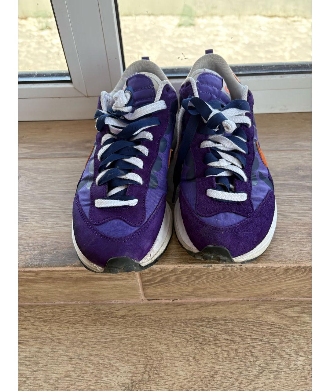 NIKE Фиолетовые замшевые низкие кроссовки / кеды, фото 2