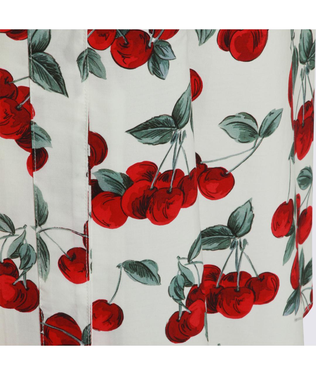 TWIN-SET Мульти хлопковое повседневное платье, фото 4