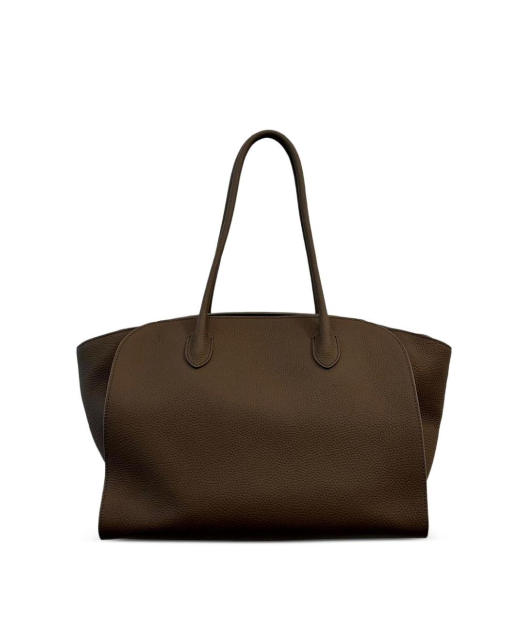 THE ROW Зеленая кожаная сумка тоут, фото 1