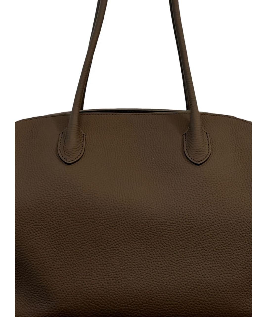 THE ROW Зеленая кожаная сумка тоут, фото 2