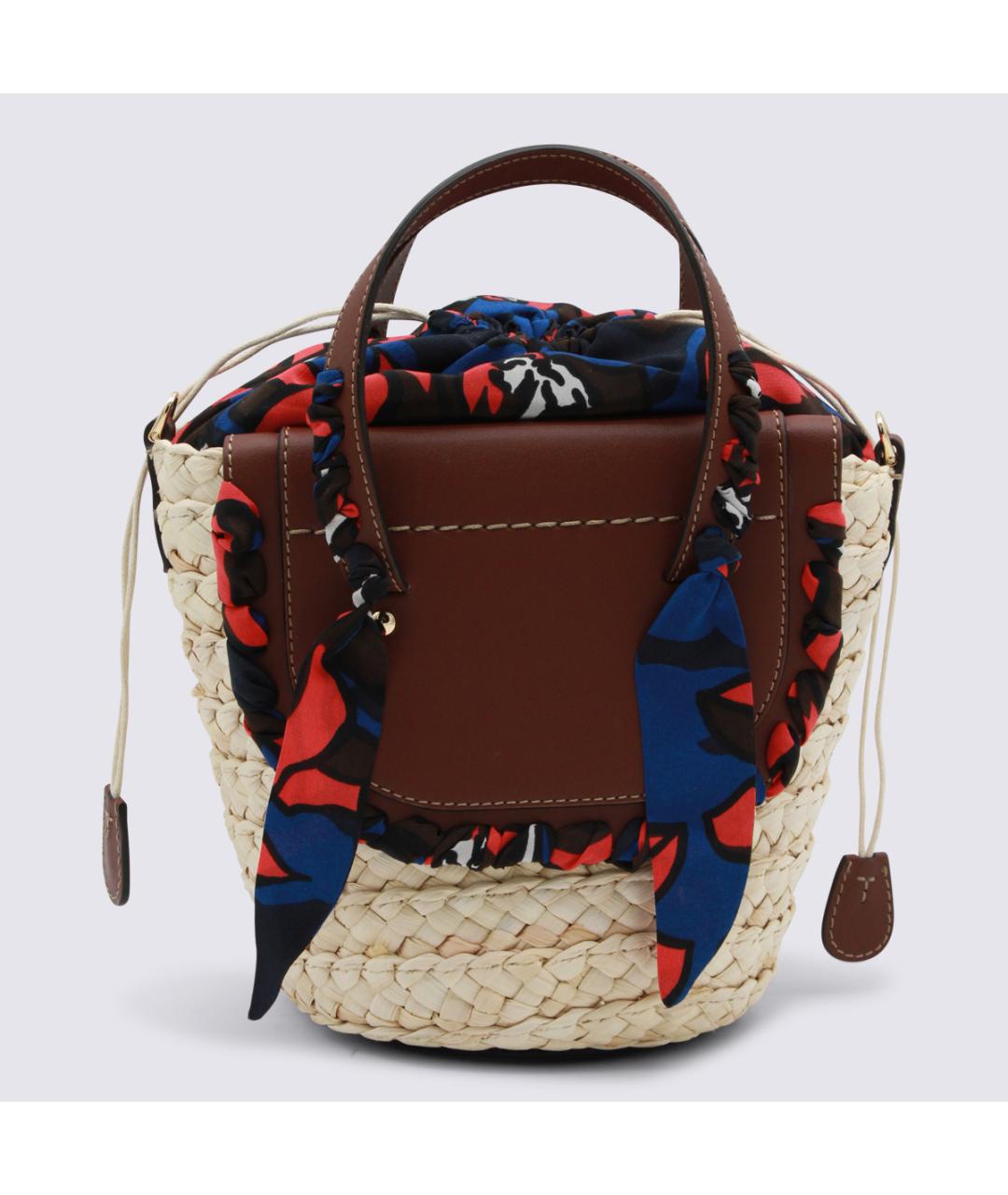 CUBA LAB Коричневая пелетеная сумка тоут, фото 3