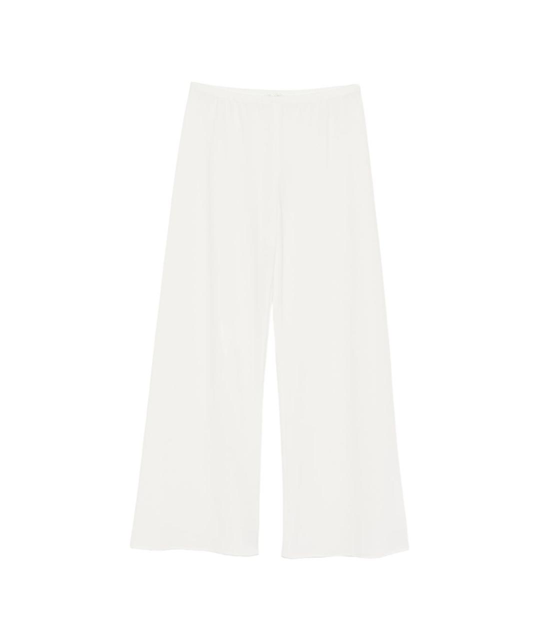 THE ROW Белые ацетатные прямые брюки, фото 1