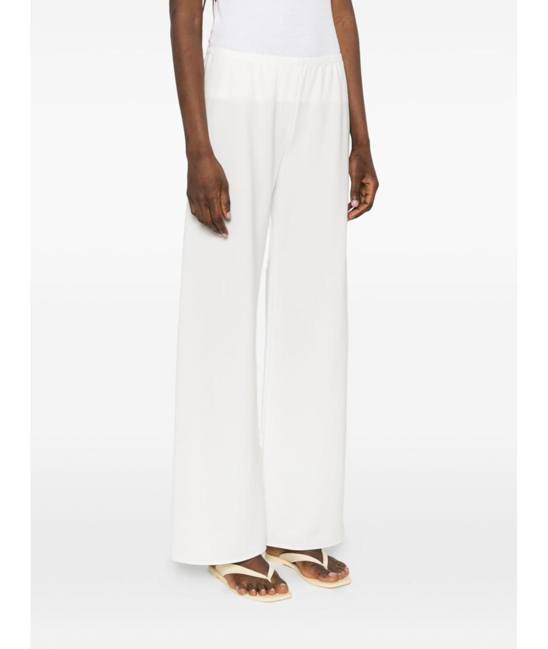 THE ROW Белые ацетатные прямые брюки, фото 2