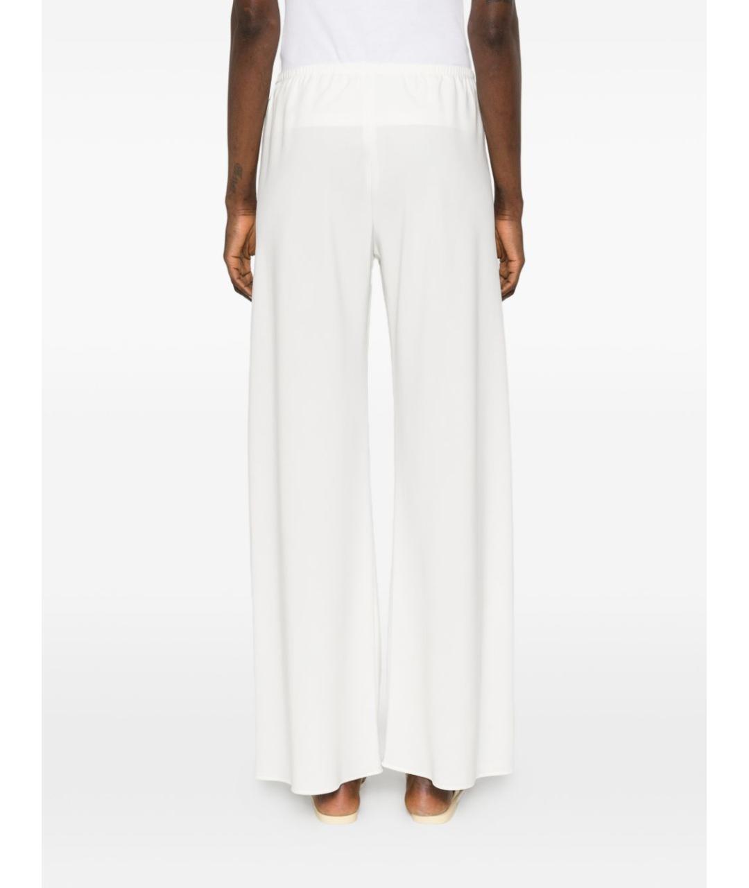 THE ROW Белые ацетатные прямые брюки, фото 3