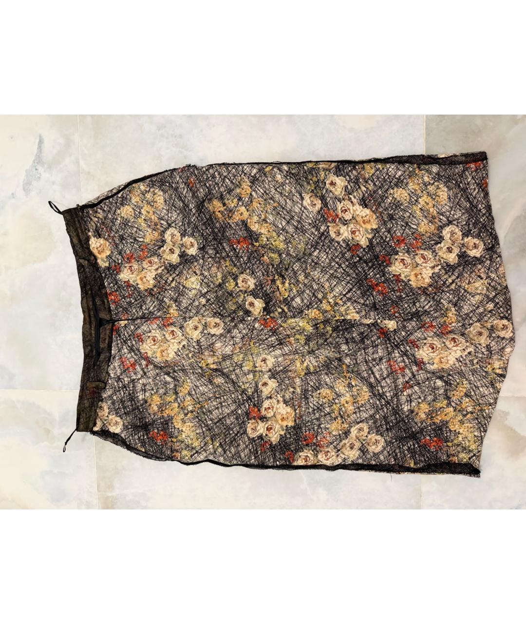 BOTTEGA VENETA Мульти шелковая юбка миди, фото 2