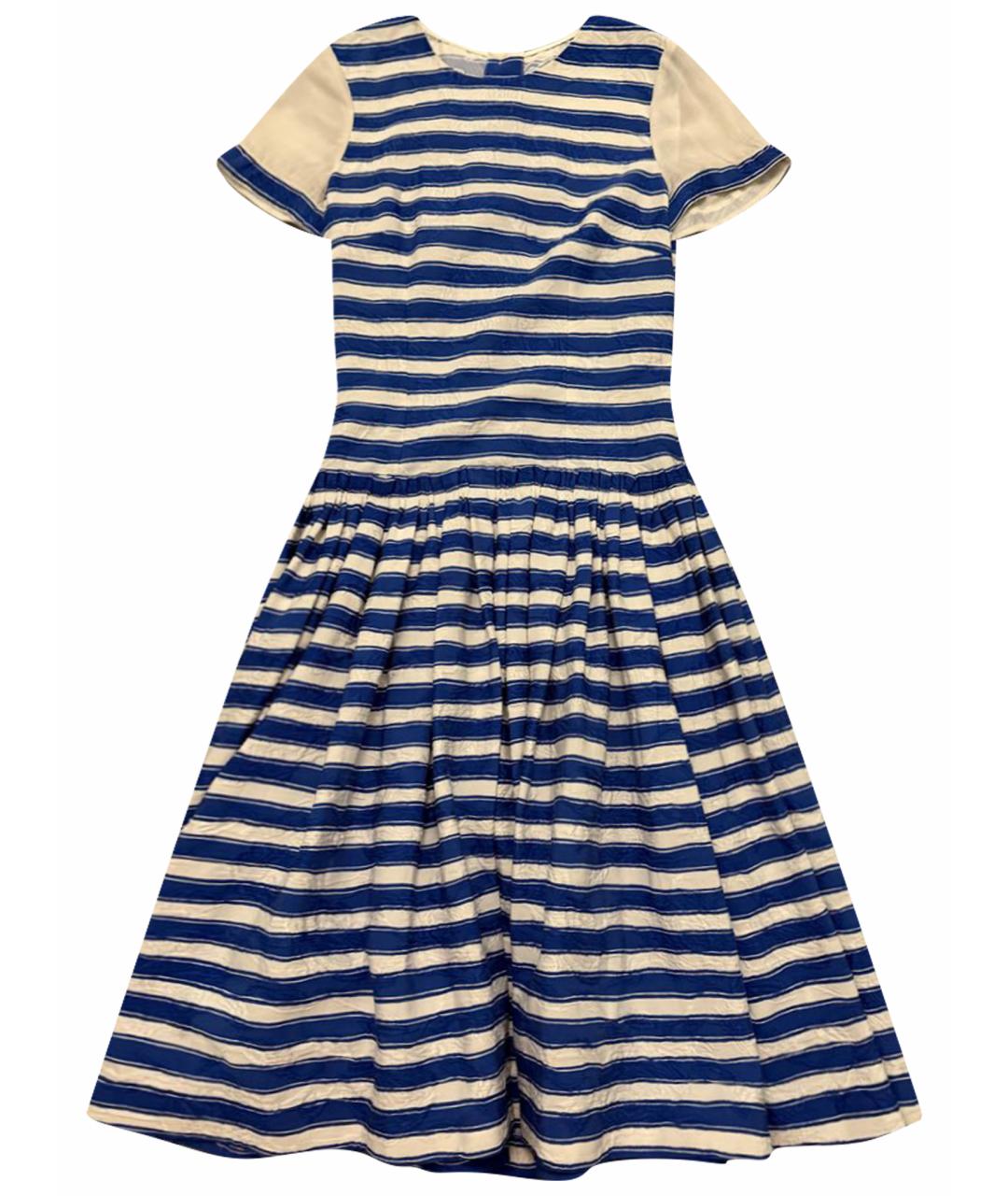 DOLCE&GABBANA Синее хлопковое повседневное платье, фото 1