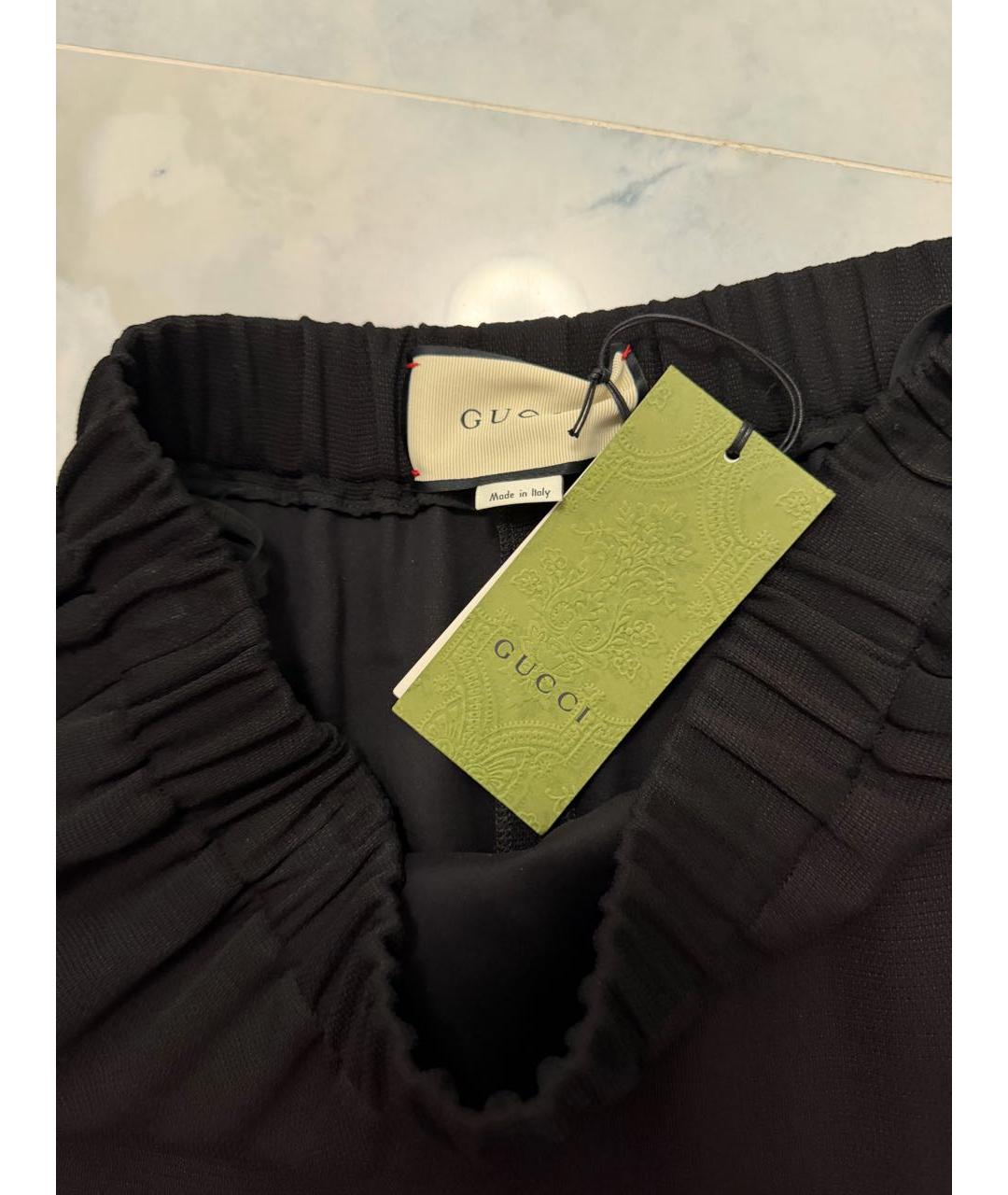 GUCCI Черная юбка миди, фото 3