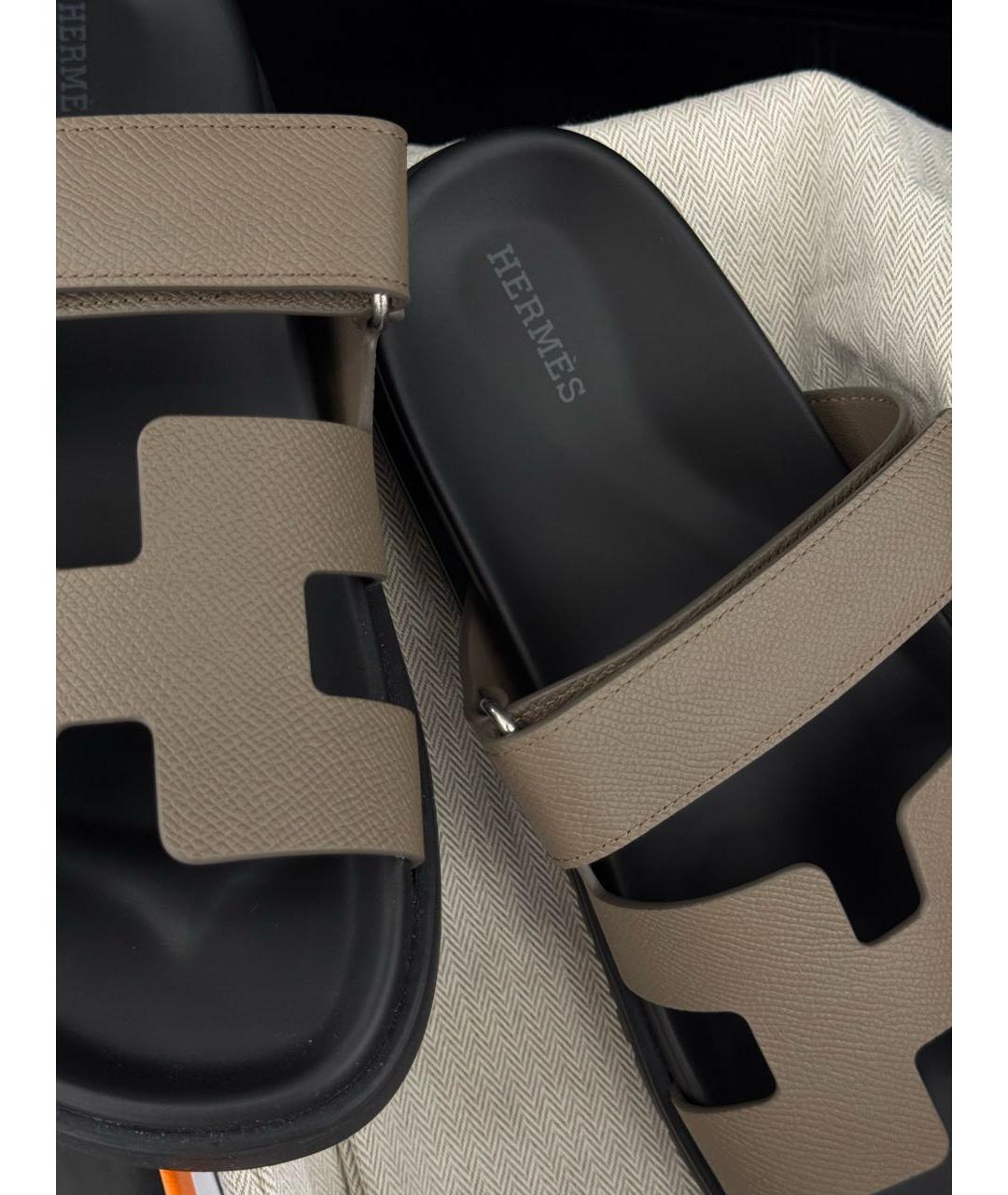 HERMES Кожаные сандалии, фото 5
